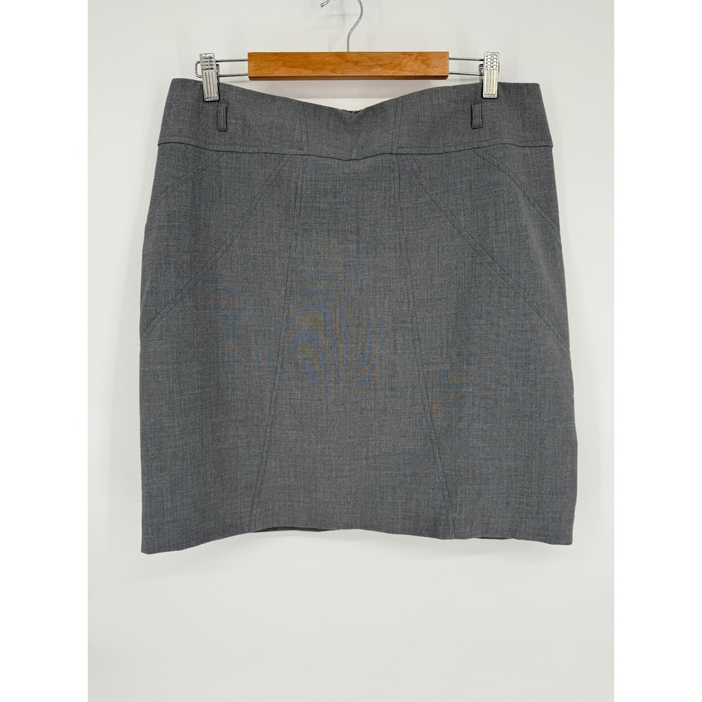 Worthington Petite Gray Career Business Pencil Skirt 16P Office